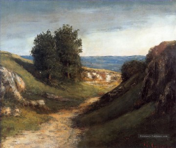 Gustave Courbet œuvres - Paysage Guyere Réaliste peintre Gustave Courbet